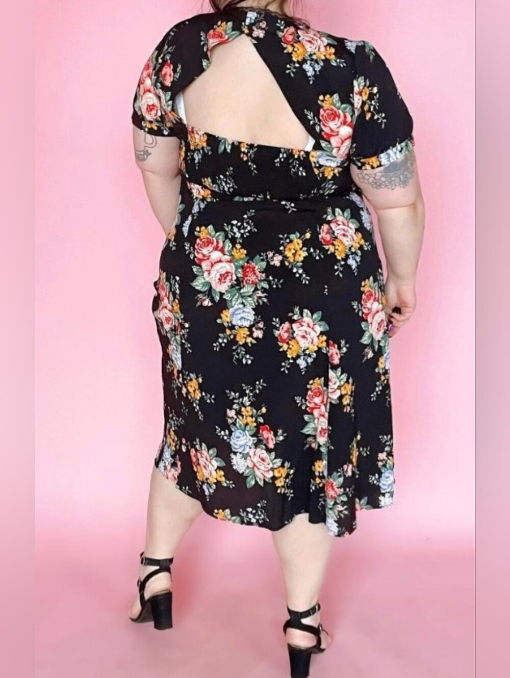Button Front Midi Dress - Picture 3 of 14